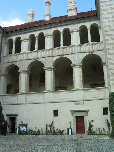 Courtyard of Melnik Castle