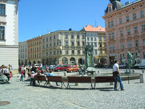 Olomouc Arion fountain